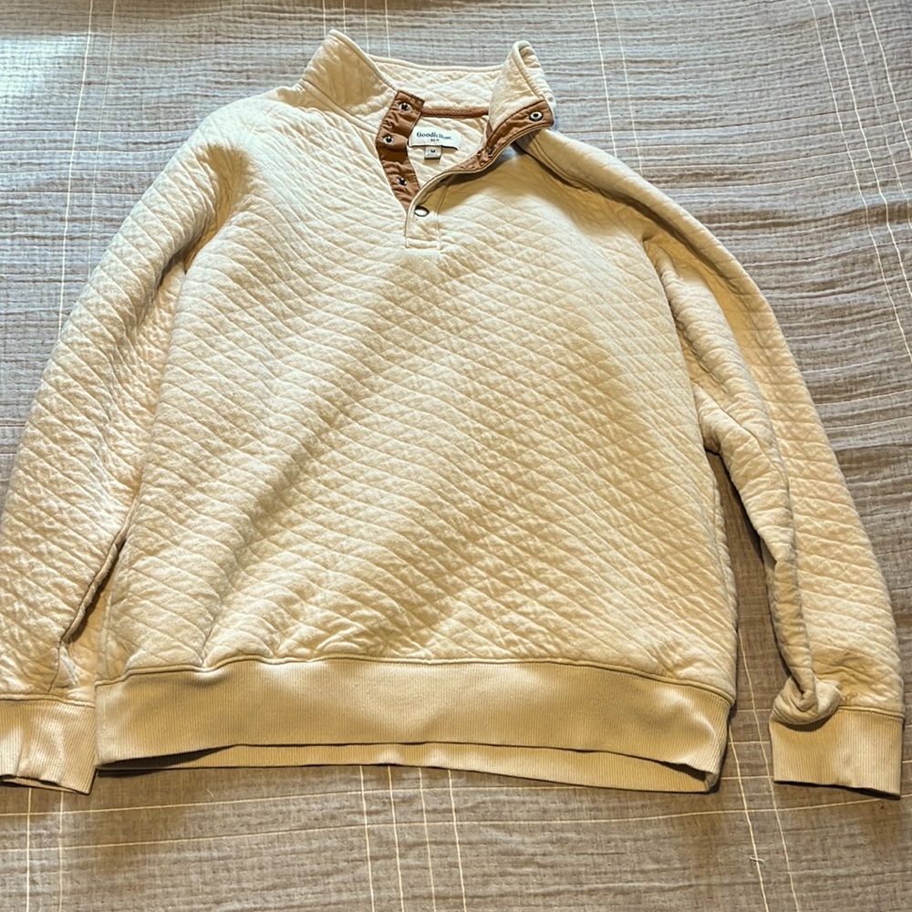 Good fellow Men’s quilted snap pullover